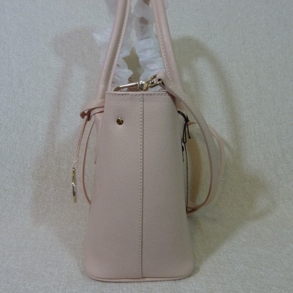 NEW FURLA Pink Saffiano Leather Small Josi Tote/Crossbody Bag Made in Italy Bag - Picture 5 of 13